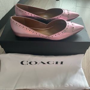Coach Valentina metallic flats - Size 9